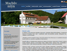 Tablet Screenshot of machuvmlyn.cz